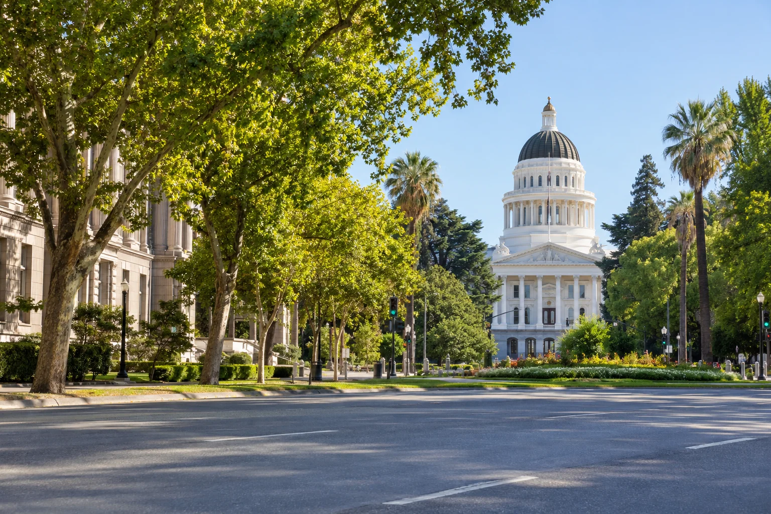 Illustrative Sacramento & Central Valley regional scene