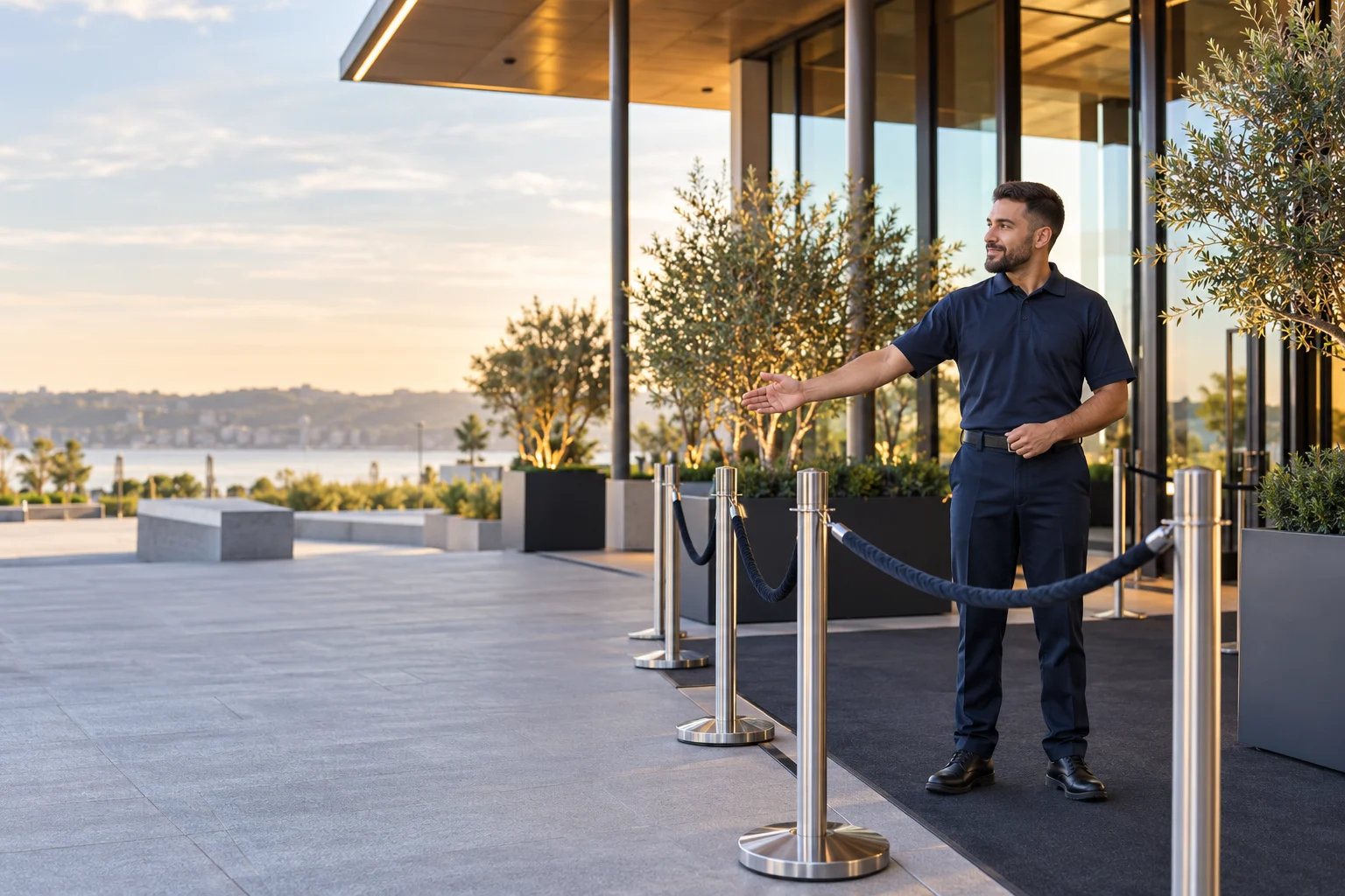 Illustrative event security scene