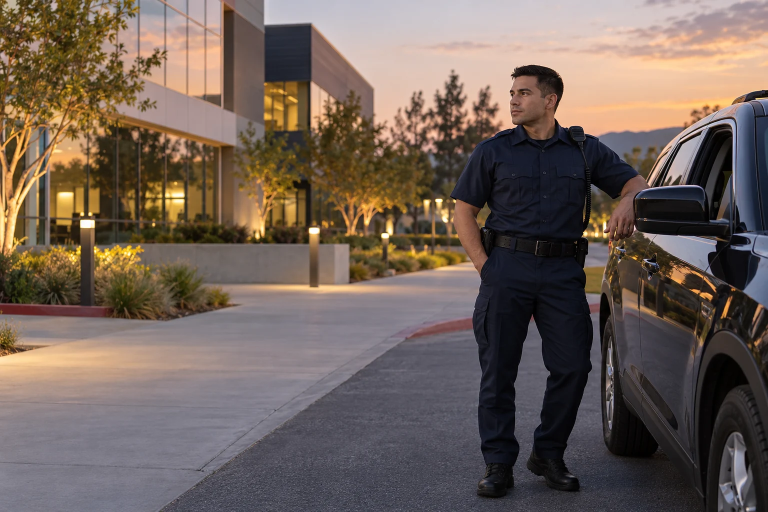 Illustrative mobile patrol coverage scene