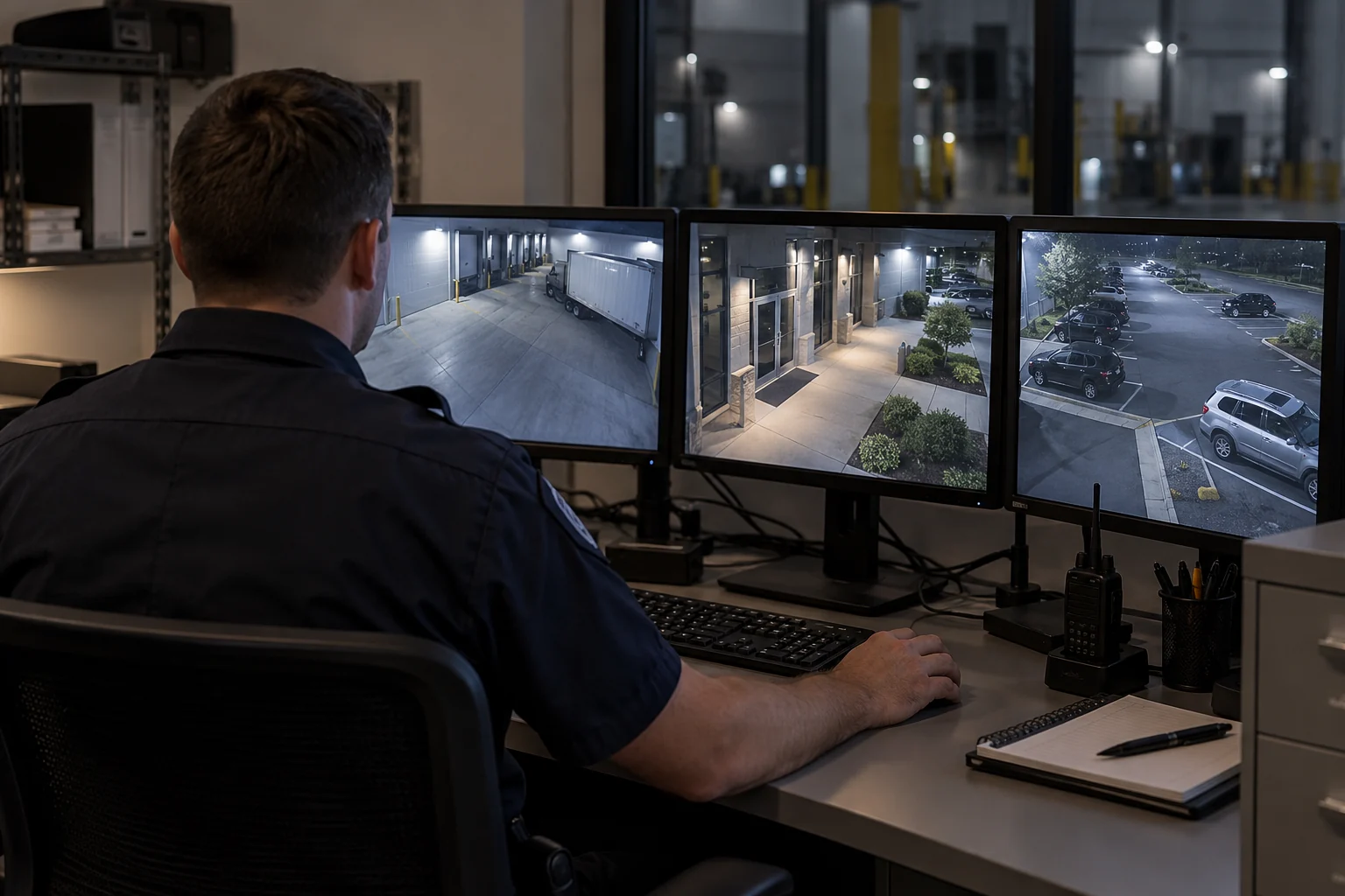 Illustrative remote security monitoring workstation